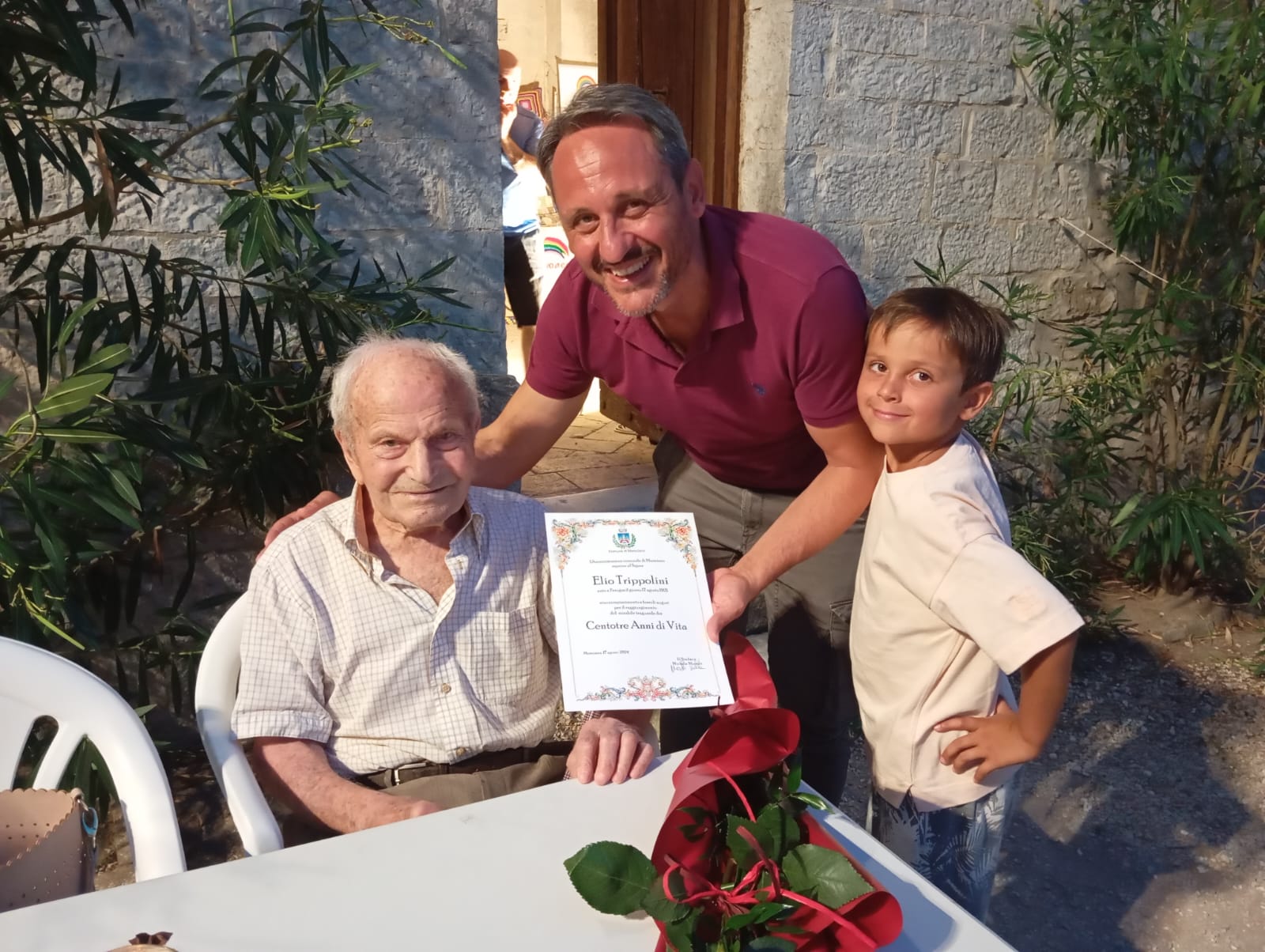 Auguri ad Elio Trippolini per i suoi 103 anni