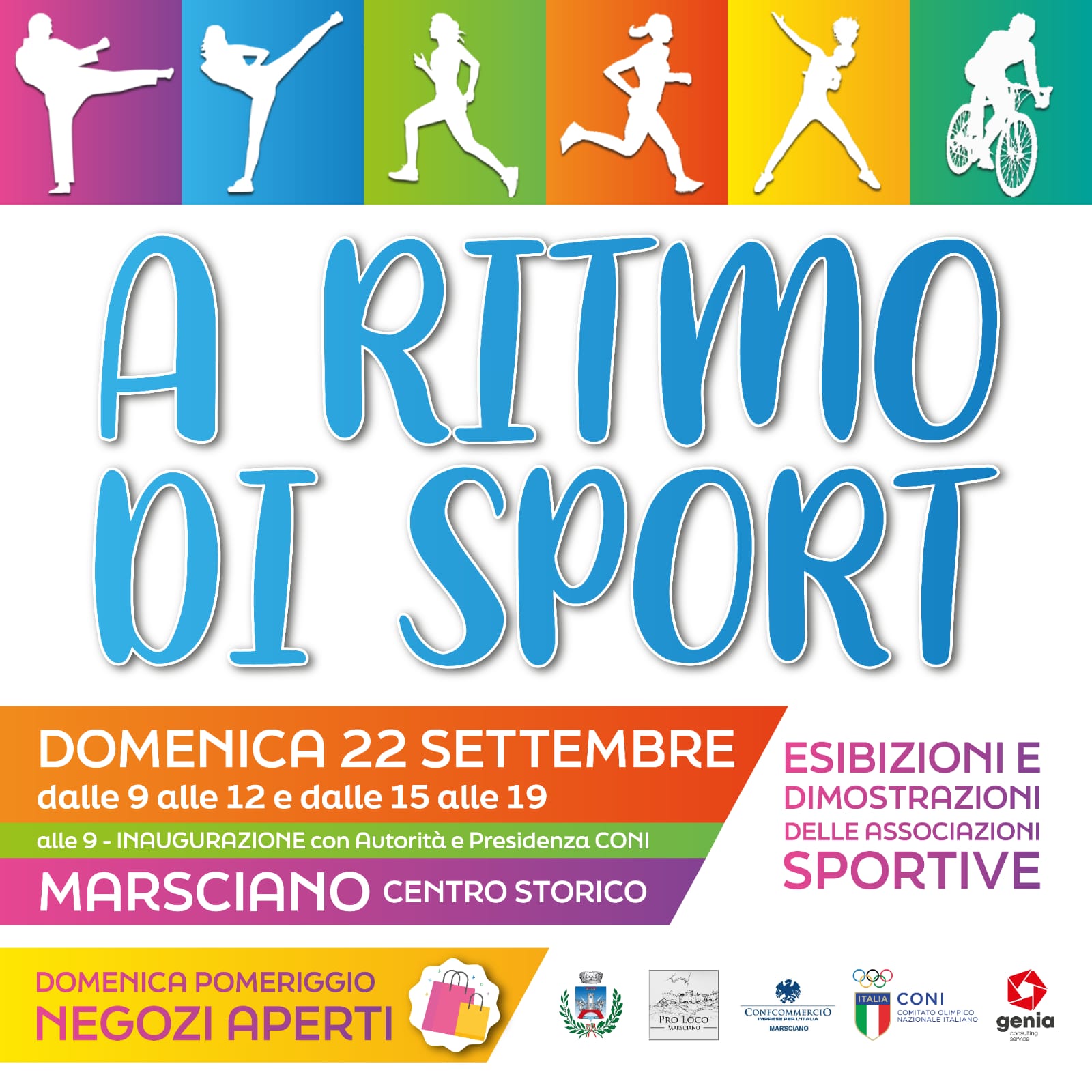 Domenica 22 settembre torna a Marsciano la manifestazione "A ritmo di sport"